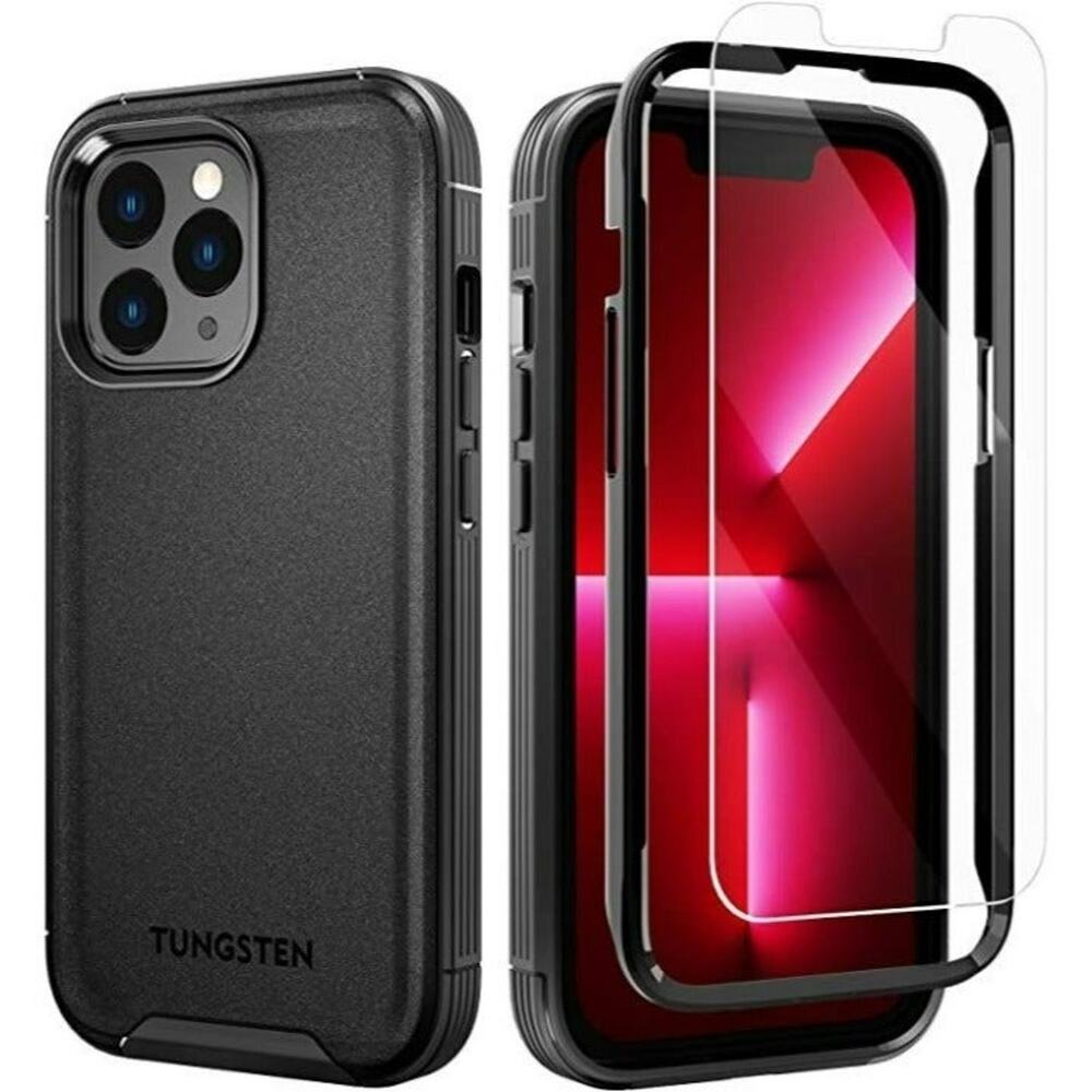 Tungsten Armor Case for iPhone 13 Pro Heavy Duty Protective w/Screen Protector